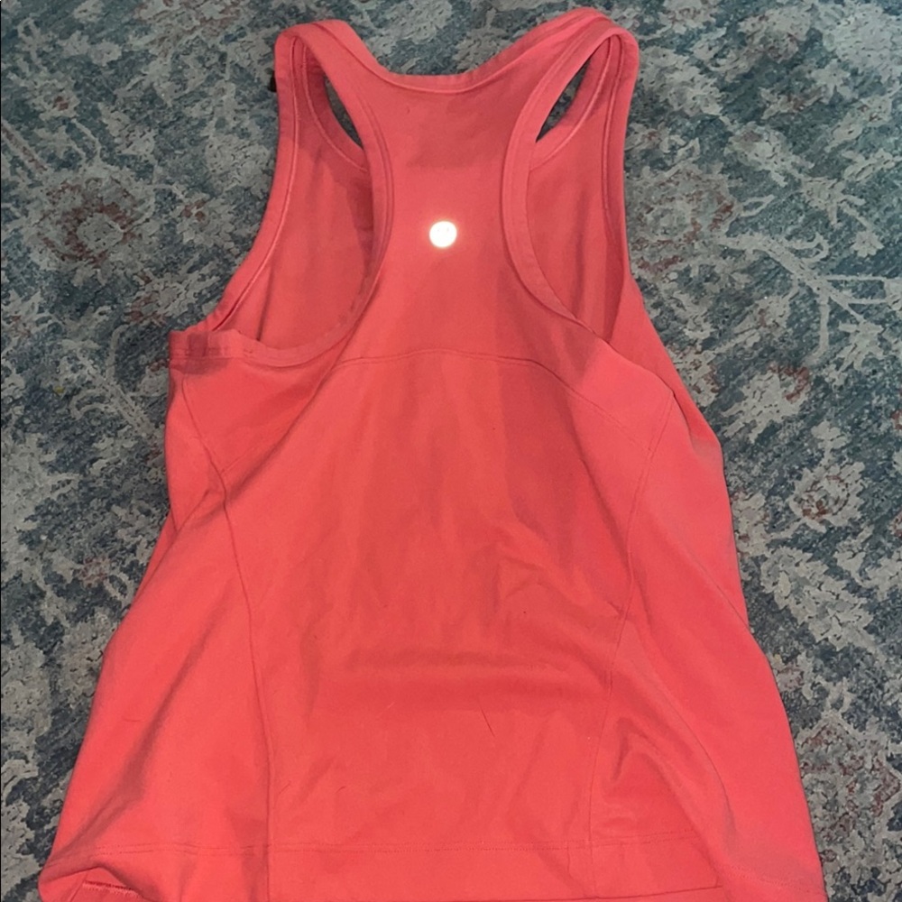 Lululemon coral high neck align tank top SMALL